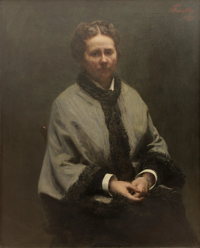 ファンティン＝ラトゥール夫人の肖像 - アンリ・ファンティン＝ラトゥール

Source:
Portrait de Mme Fantin-Latour - Henri Fantin-Latour