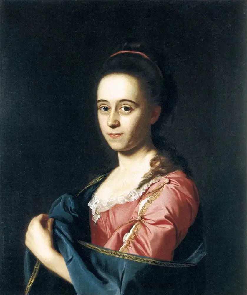 ジョン・シングルトン・コープリーによるジョシュア・ヘンズホーII夫人の肖像（キャサリン・ヒル）

Source:
Portrait de Mme Joshua Henshaw II (Catherine Hill) - John Singleton Copley