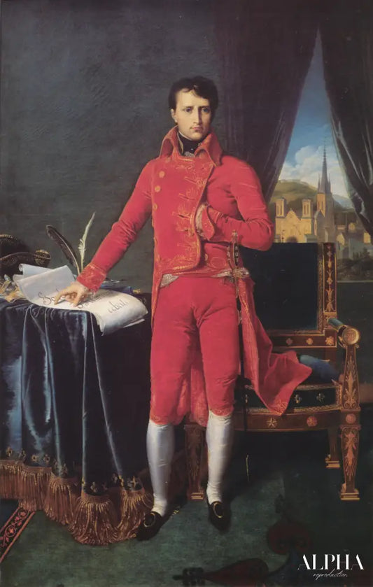 Portrait de Napoléon Bonaparte, Le premier conseil - Jean-Auguste-Dominique Ingres - Reproductions de tableaux et peintures haut de gamme