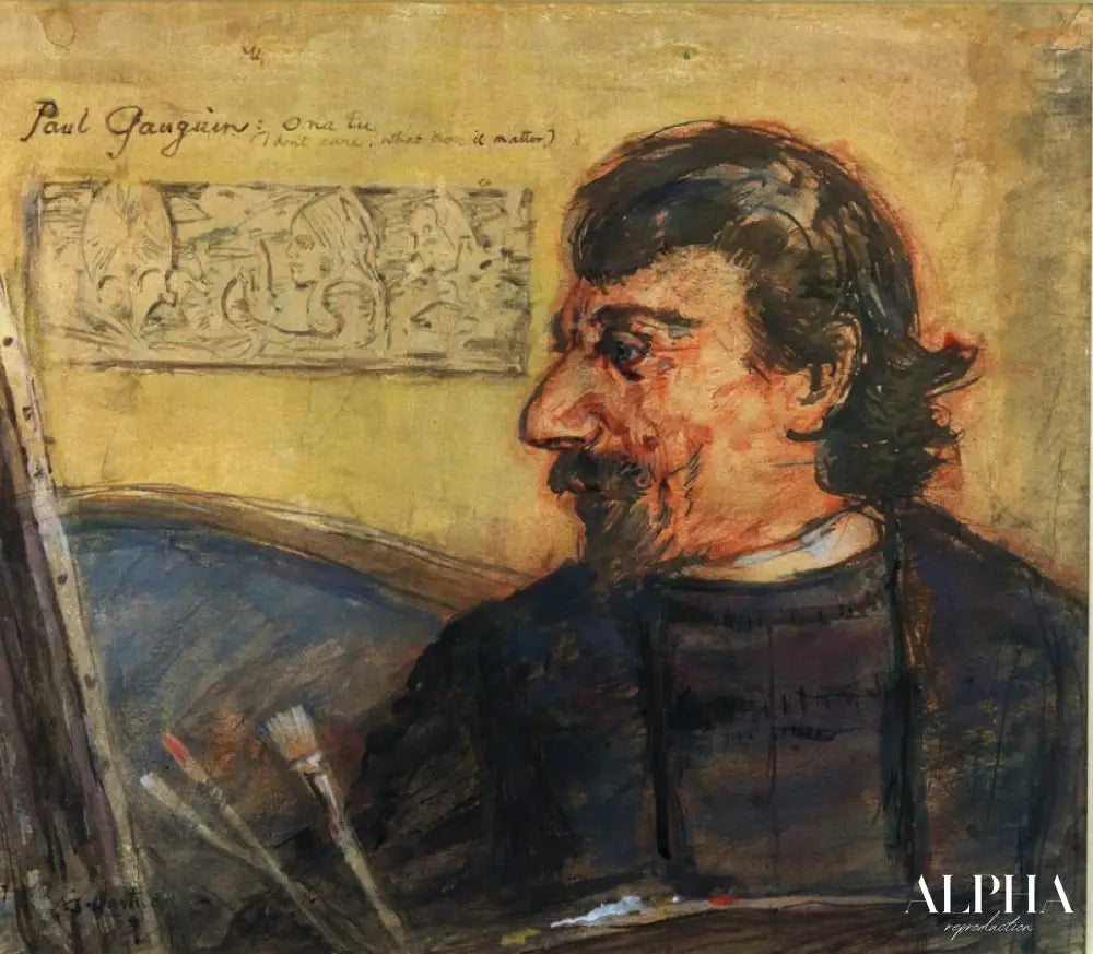 Portrait de Paul Gauguin - Paul Gauguin - Reproductions de tableaux et peintures haut de gamme