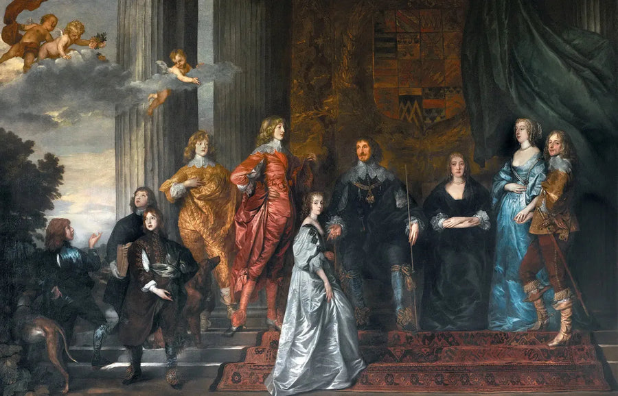 PORTRAIT_DE_PHILIP_HERBERT_4E_COMTE_DE_PEMBROKE_DE_SA_SECONDE_POUSE_LADY_ANNE_CLIFFORD_14E_BARONNE_DE_CLIFFORD_ET_DE_SES_ENFANTS_SURVIVANTS_DE_SON_PREMIER_MARIAGE_ET_DE_LADY_MARY_VILLIERS_75x50