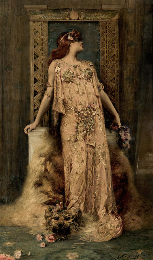 Portrait de Sarah Bernhardt - Georges Clairin image 1 copie peinte à la main à l’huile