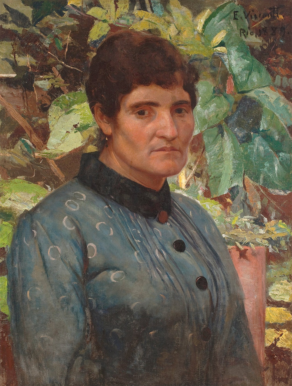 Portrait de Senhora - Eliseu Visconti image 1 copie de tableau peinte à la main