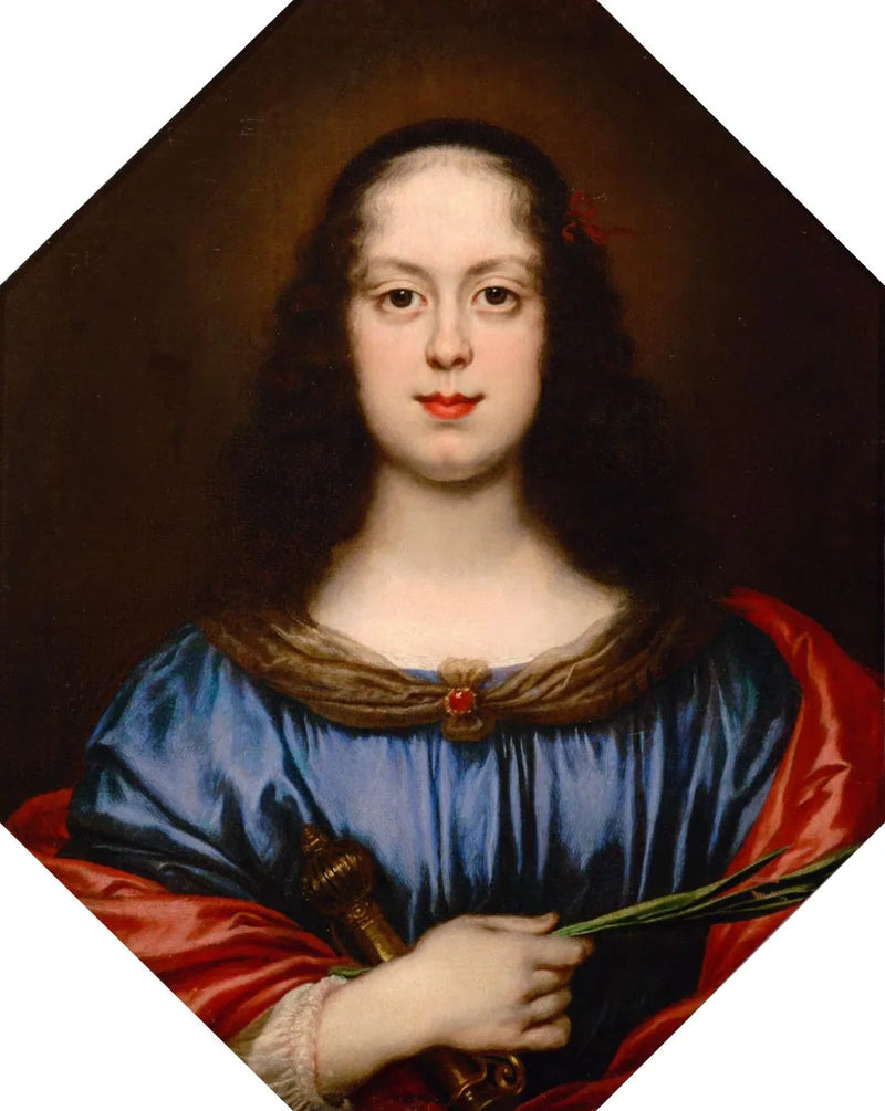 ヴィットーリア・デッラ・ローヴェレ（1622-1694）の聖カタリーナの肖像 - カルロ・ドルチ