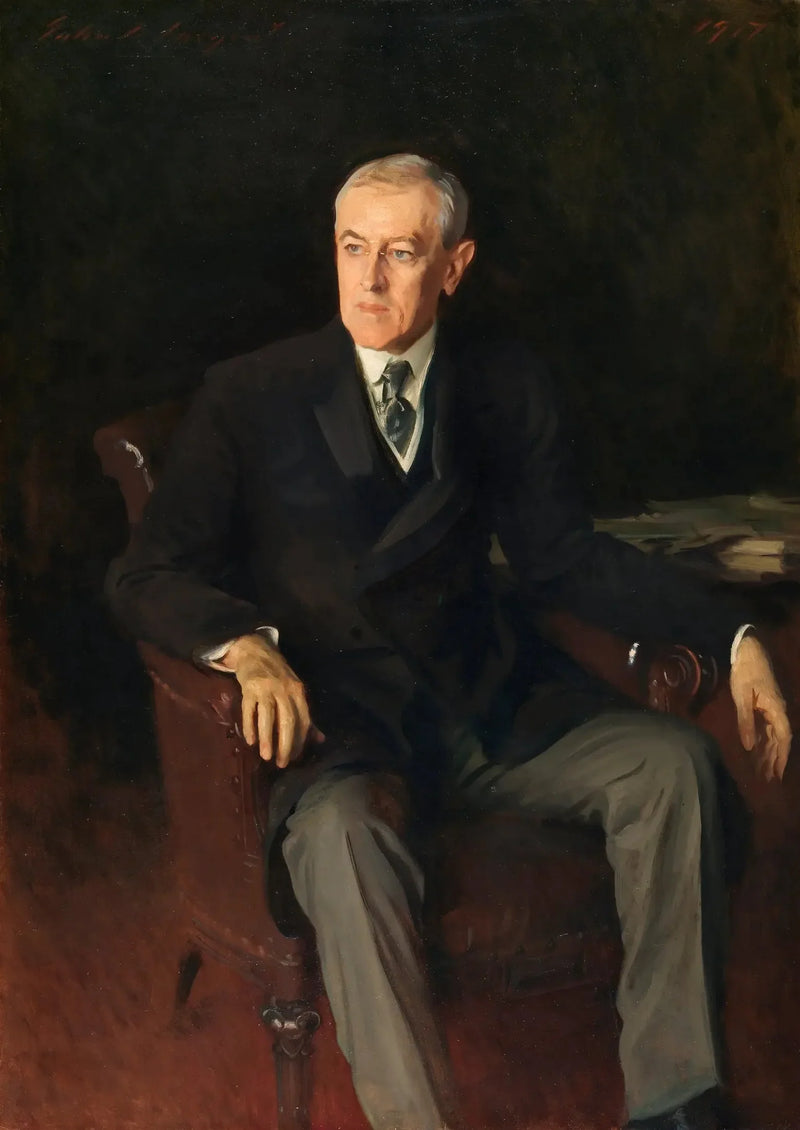 ウッドロウ・ウィルソンの肖像 (1856-1924)、アメリカ合衆国大統領 - ジョン・シンガー・サージェント