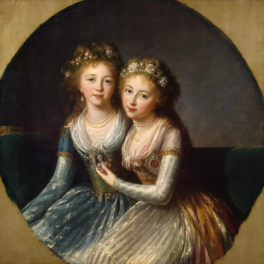 ポール1世皇帝の娘たちの肖像 - エリザベス・ヴィジェ・ル・ブラン

Source:
Portrait des filles de l'empereur Paul Ier - Élisabeth Vigée Le Brun