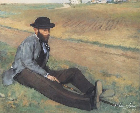 Portrait d’Eugène Manet - Edgar Degas - Reproductions de tableaux et peintures haut de gamme