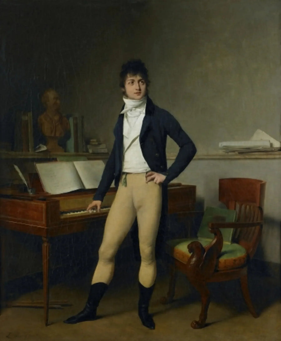 作曲家フランソワ・アドリアン・ボワデューの肖像画 - ルイ＝レオポルド・ボイイ

Source:
Portrait du compositeur François Adrien Boieldieu - Louis-Léopold Boilly