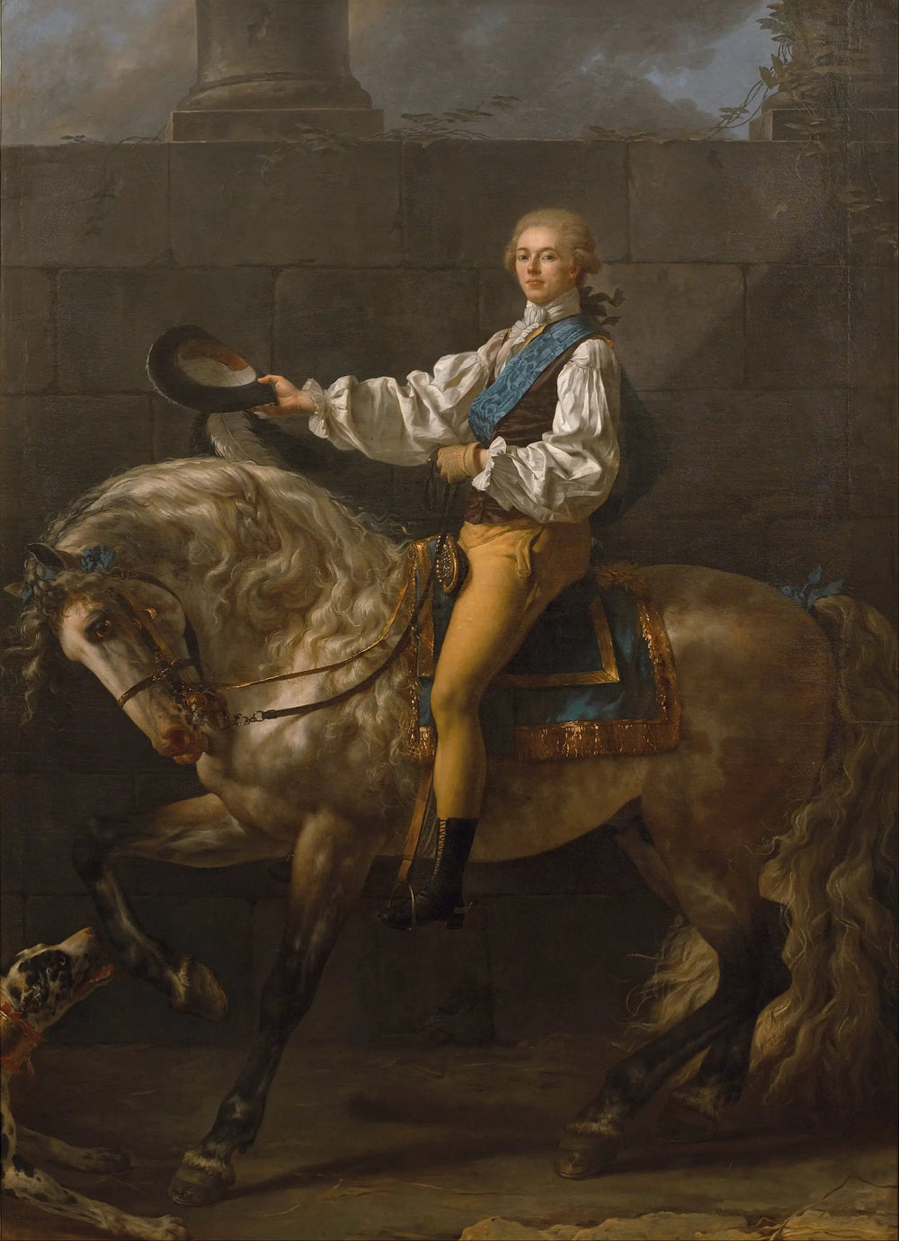 Portrait du comte Stanislas Potocki - Jacques-Louis David image 1 tableau peint à l’huile sur toile