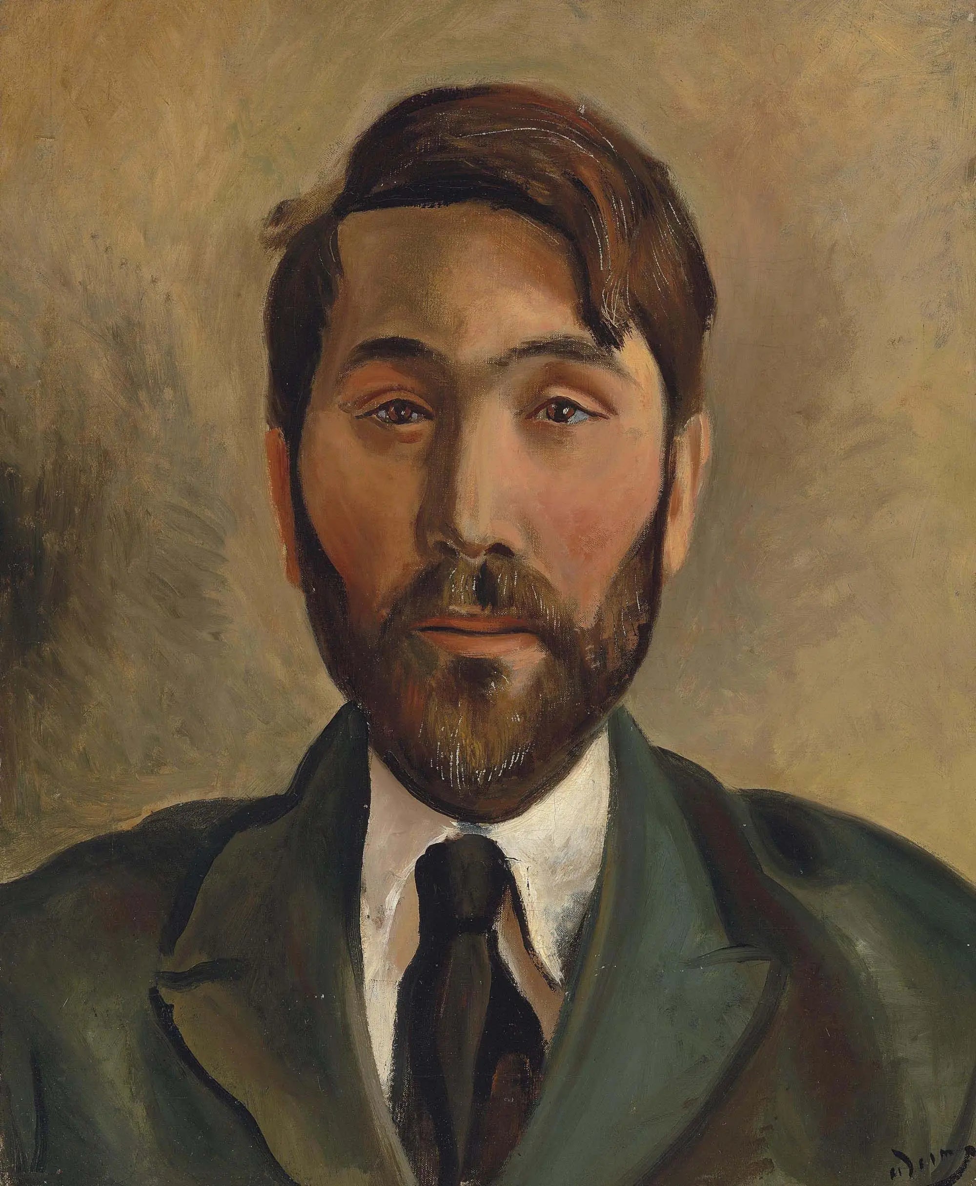 Portrait du marchand Léopold Zborowski - André Derain image 1 copie de tableau peinte à la main