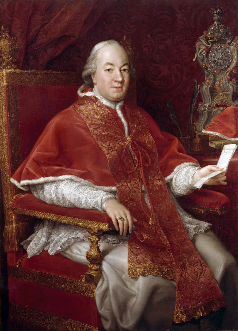 ピエ・イヴァンII世教皇の肖像、ジョヴァンニ・アンジェロ・ブラスキ（1717-1799） - ポンペオ・バトーニ