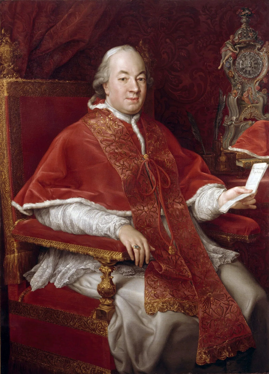 ピエ・イヴァンII世教皇の肖像、ジョヴァンニ・アンジェロ・ブラスキ（1717-1799） - ポンペオ・バトーニ