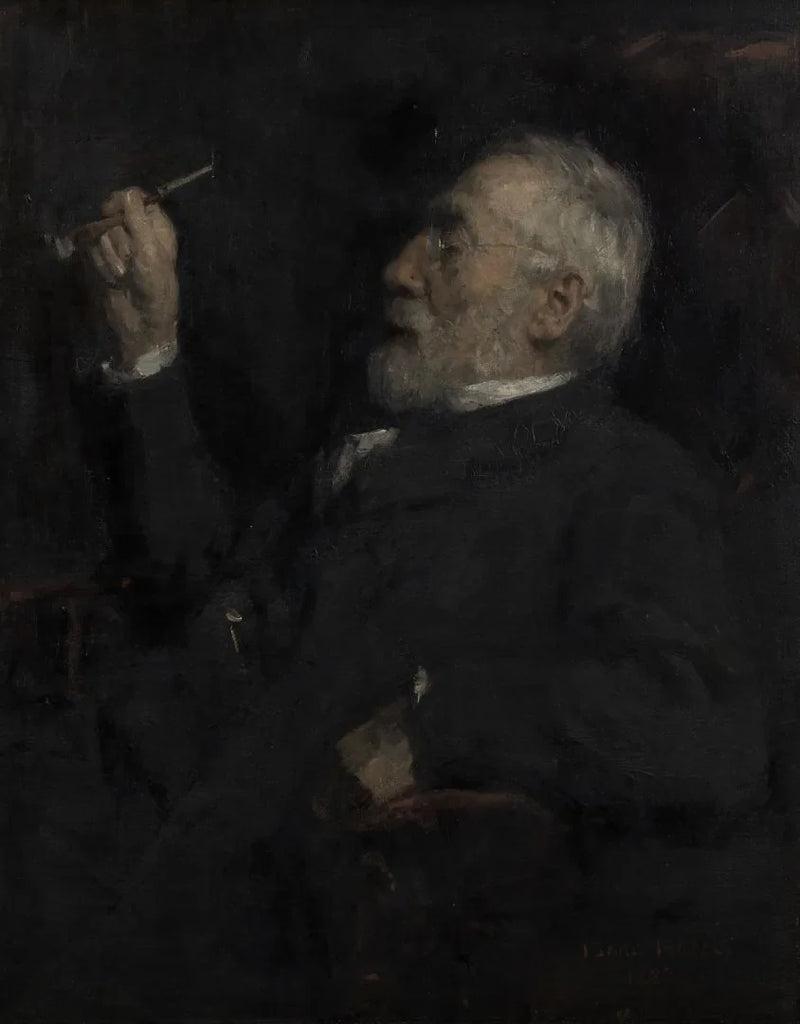画家ヨゼフ・イスラエルズ（1824-1911）の肖像画 - アイザック・イスラエルズ