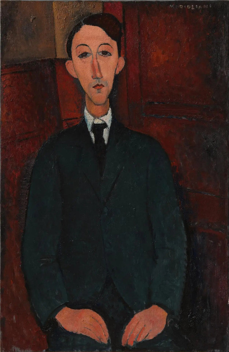 画家マヌエル・アンベールの肖像 - アメデオ・モディリアーニ