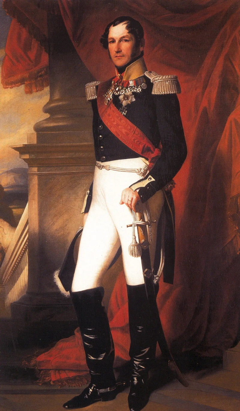 制服を着たレオポルド1世王の肖像画 - フランツ・ザヴェル・ウィンターハルター

Source:
Portrait du roi Léopold Ier en uniforme - Franz Xaver Winterhalter