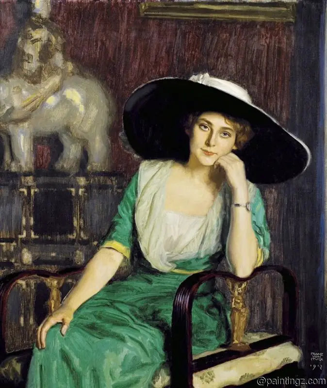 「女性の肖像 - フランツ・フォン・シュトゥック」