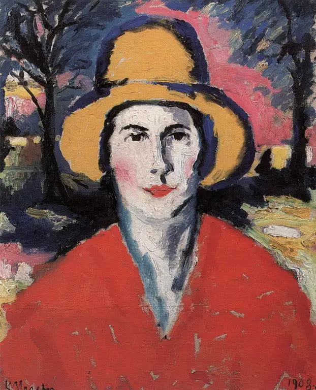 Portrait d’une femme au chapeau jaune - Kazimir Malevich - Alpha Reproduction