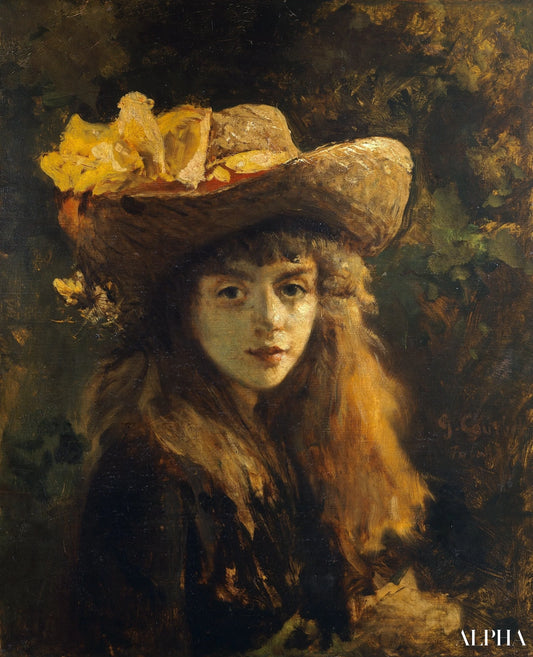 Portrait d'une jeune femme - Gustave Courbet - Reproductions de tableaux et peintures haut de gamme