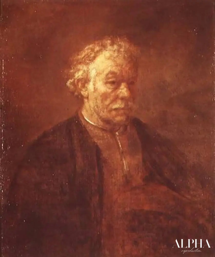 Portrait d'une personne âgée - Rembrandt van Rijn - Reproductions de tableaux et peintures haut de gamme