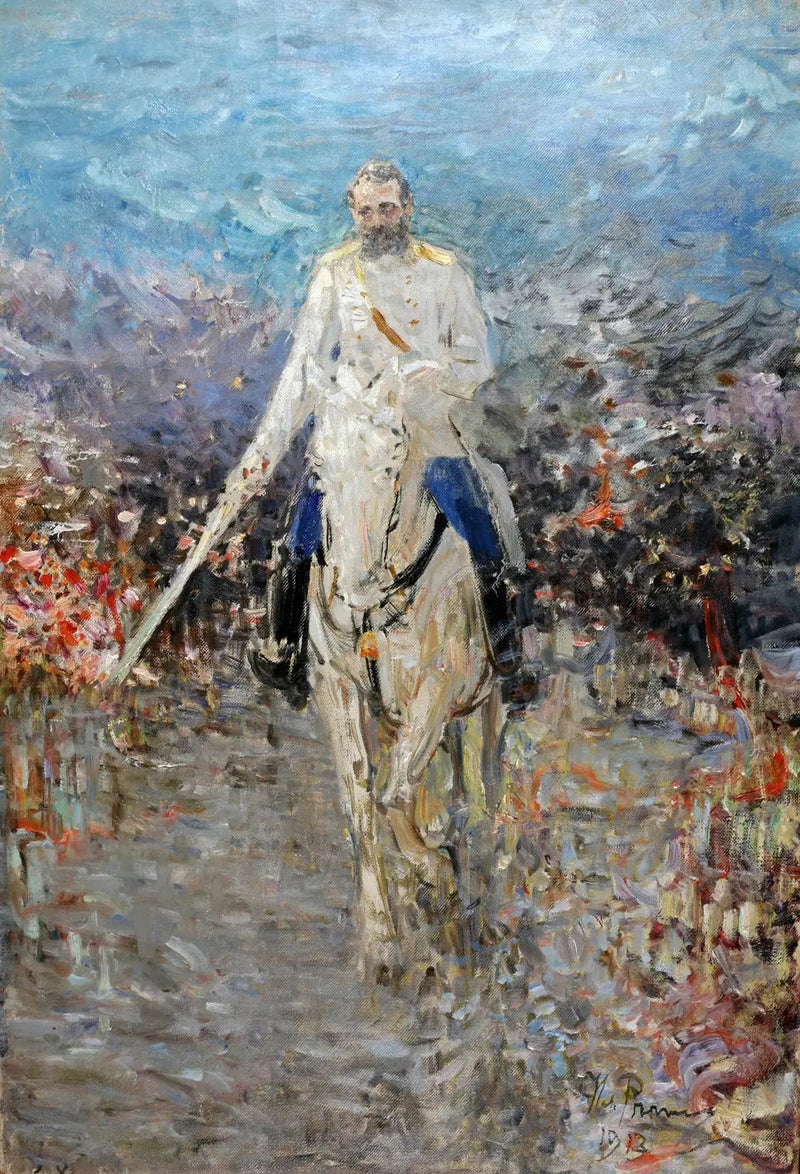 アレクサンドル2世の騎馬肖像画 - イリヤ・レーピン

Source:
Portrait équestre d'Alexandre II - Ilya Repin