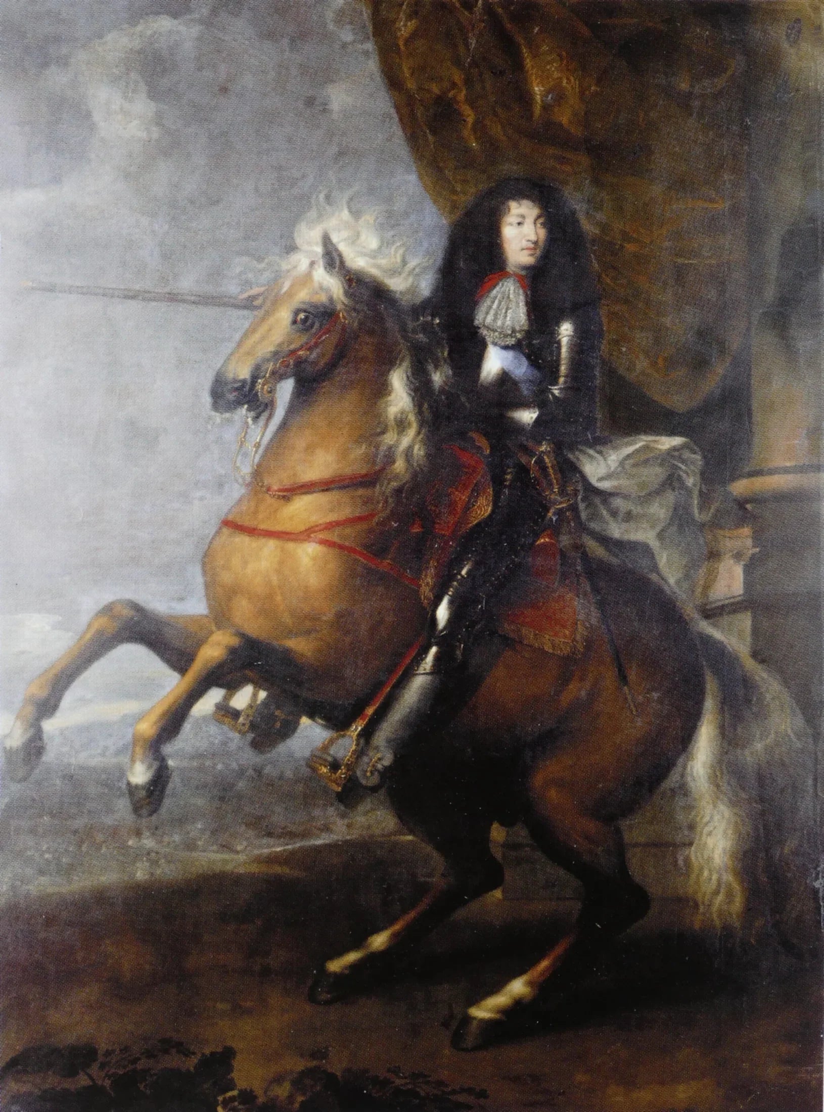 Portrait équestre de Louis XIV - Charles Le Brun image 1 copie peinte à la main à l’huile