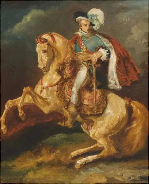 ウェストファリア王国の王、ジェローム・ボナパルトの騎馬肖像 - テオドール・ジェリコー