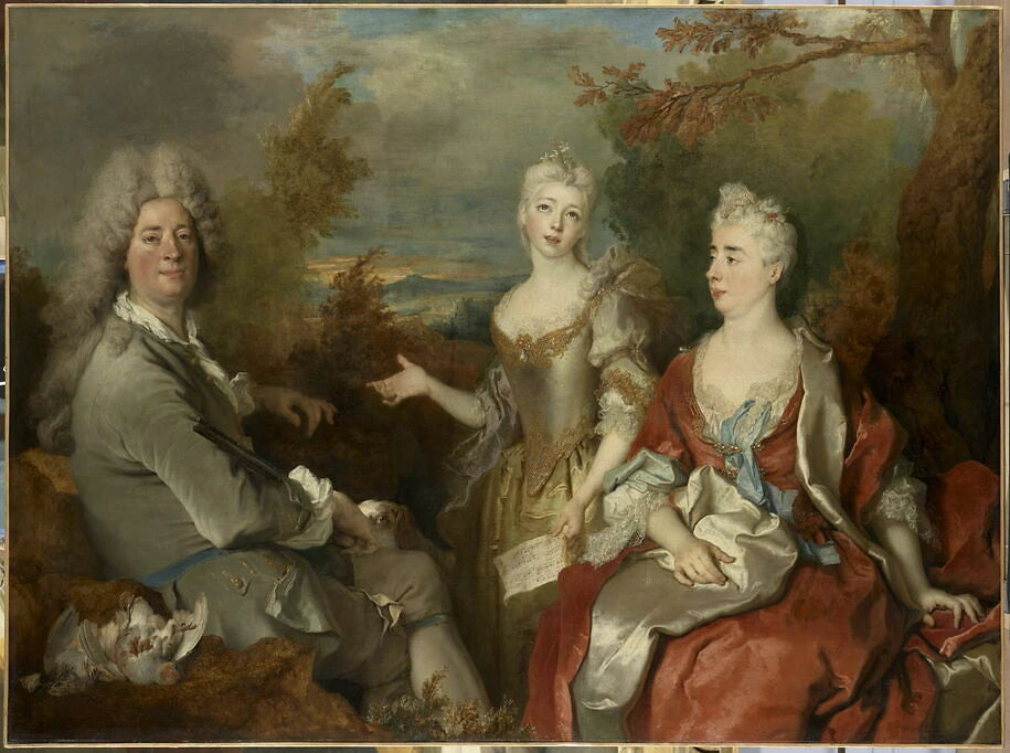 Portrait de famille, dit autrefois à tort : Le peintre, sa femme et sa fille - Nicolas de Largillière