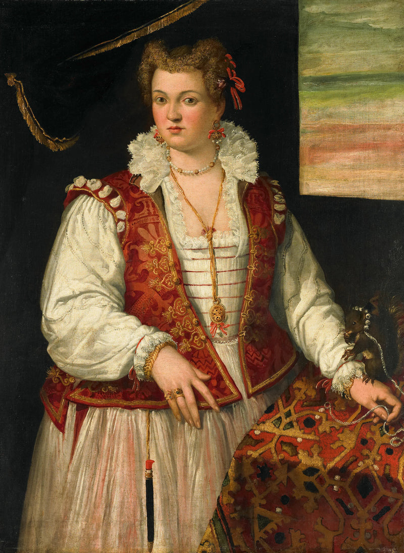 Portrait d'une femme avec un écureuil - Francesco Montemezzano