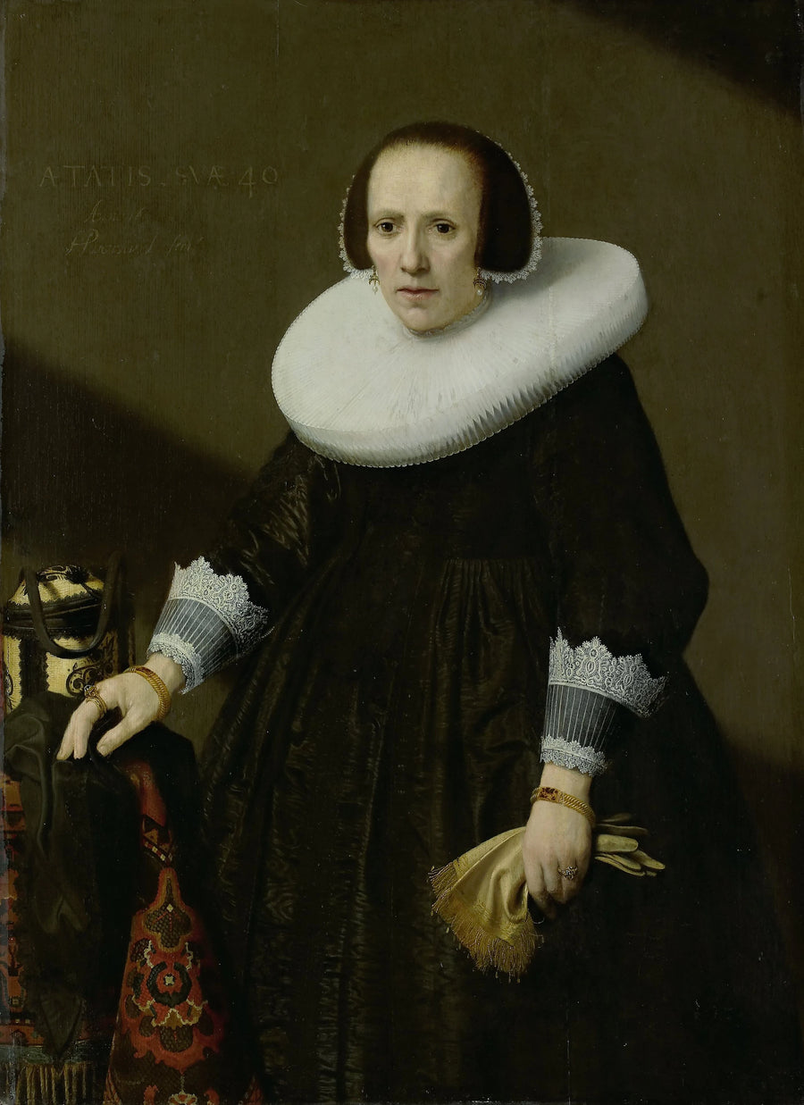Portrait de Geertruyd Réaël (1600-52) - Huygh Pietersz Voskuyl