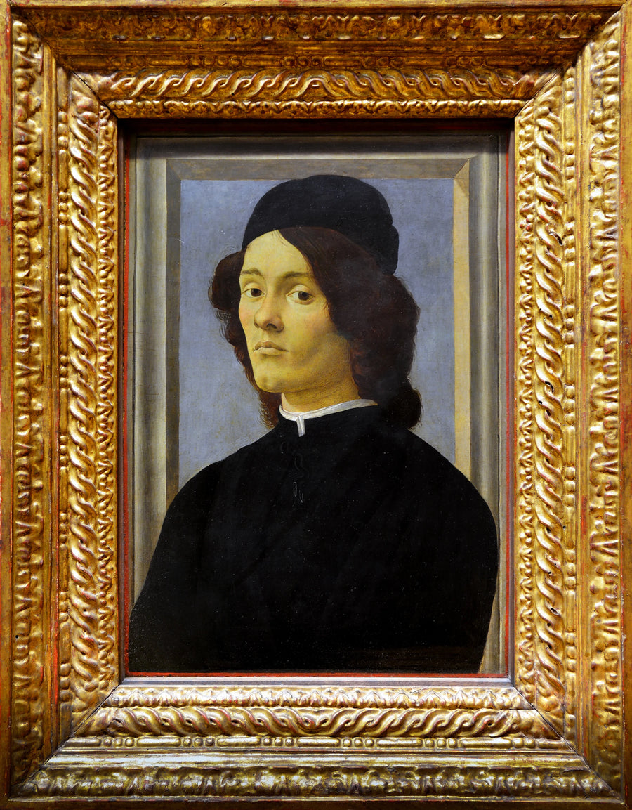 Portrait d’un jeune homme, cercle de Botticelli, musée du Louvre RF 2102 – reproduction peinture à l’huile sur toile