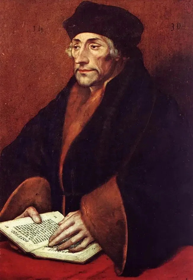 デジデリウス・エラスムス（1466-1536）の肖像画 - ハンス・ホルバイン・ジュニア