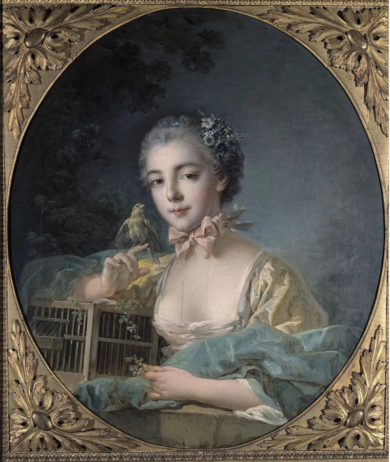 フランソワ・ブーシェによる画家の娘マリー＝エミリー・ボードゥアンの肖像画

Source:
Portrait présumé de Marie-Émilie Baudouin, fille du peintre - François Boucher