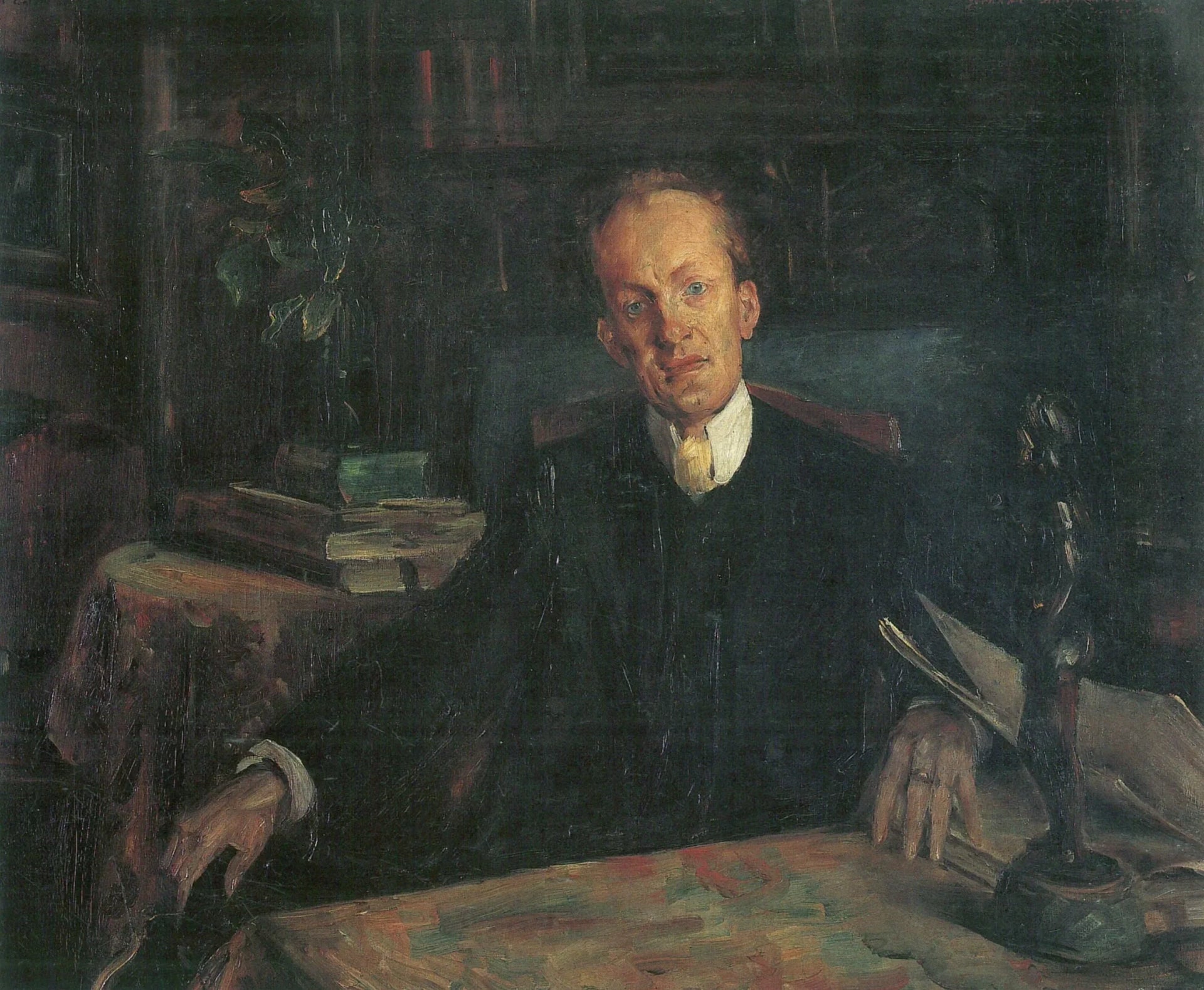 Porträt Gerhart Hauptmann - Lovis Corinth image 1 tableau peint à l’huile sur toile