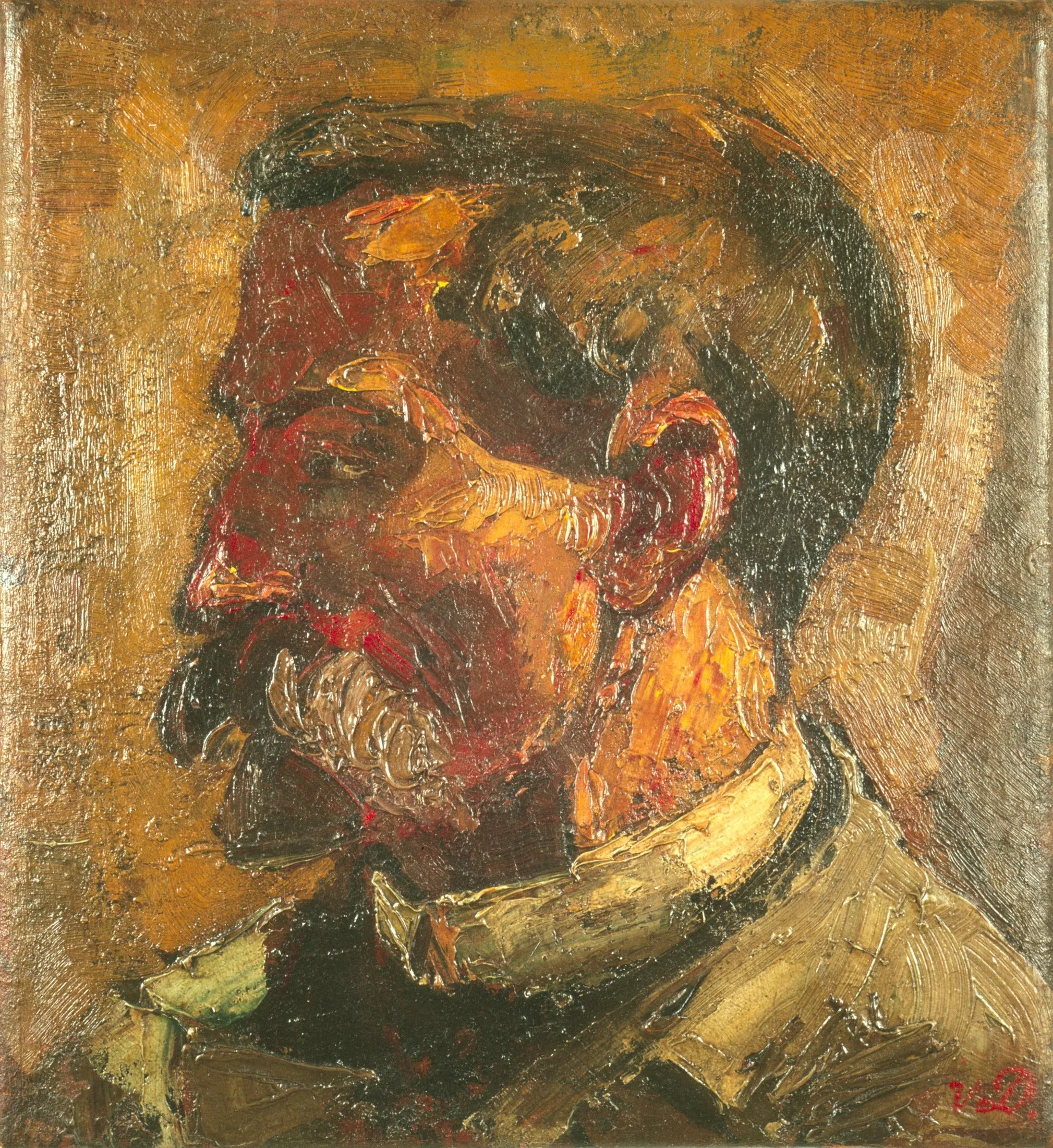 Portret van Christian Leibbrandt - Theo van Doesburg image 1 copie peinte à la main à l’huile
