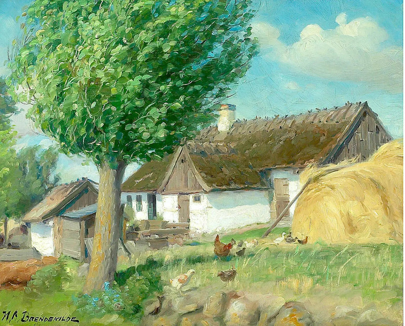 茅葺き屋根の農場の前の鶏たち - H. A. Brendekilde

Source:
Poules devant une ferme au toit de chaume. - H. A. Brendekilde