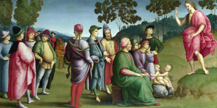 Prédication de Saint Jean-Baptiste - Raphaël Sanzio