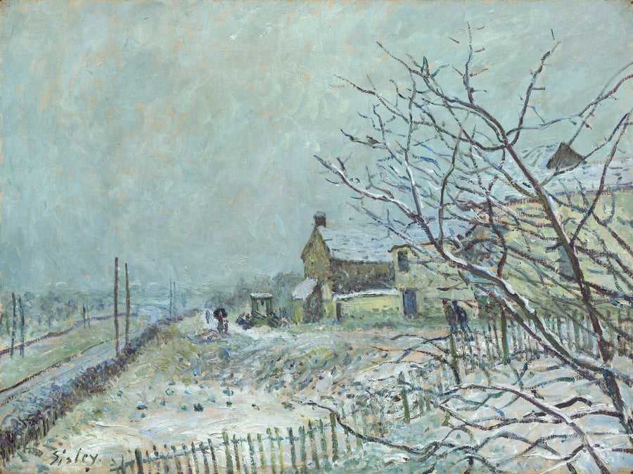 La Première Neige, à Veneux-Nadon (Janvier 1878) - Alfred Sisley