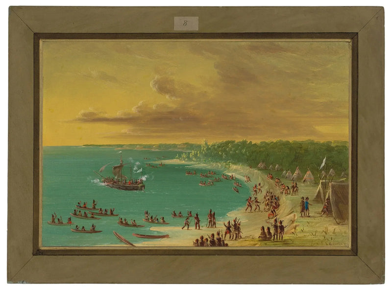 グリフィンのエリー湖横断初航海 1679年8月7日 - ジョージ・キャトリン

Source:
Première traversée du Griffin sur le lac Érié. 7 août 1679 - George Catlin