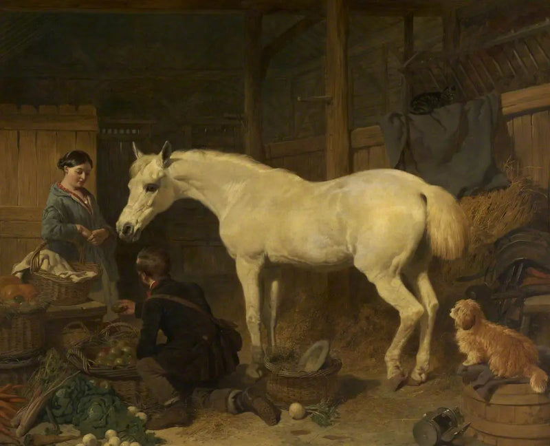 マーケット準備 - ジョン・フレデリック・ヘリング Sr.  

Source:
Préparation au marché - John Frederick Herring, Sr.