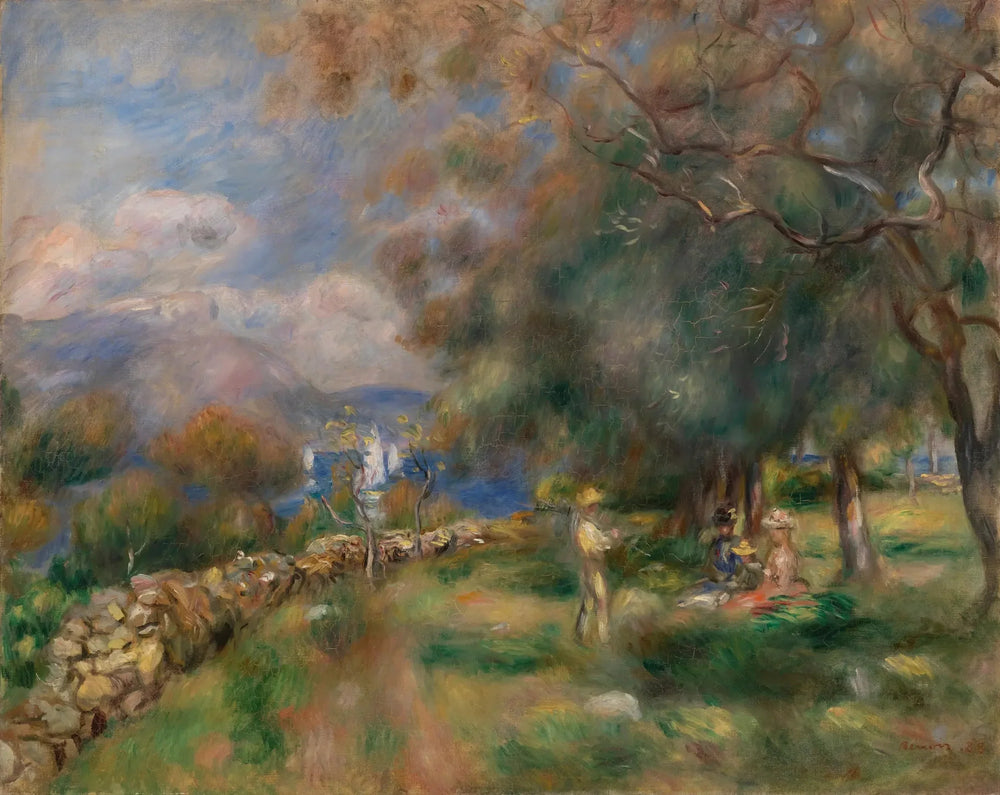 Presqu'île de Saint-Jean - Pierre-Auguste Renoir image 1 tableau peint à l’huile sur toile
