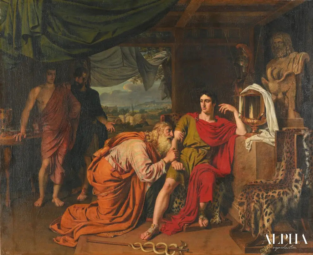 Priam demande à Achille de rendre le corps d’Hector - Alexander Ivanov Reproductions de tableaux à la peinture à l’huile