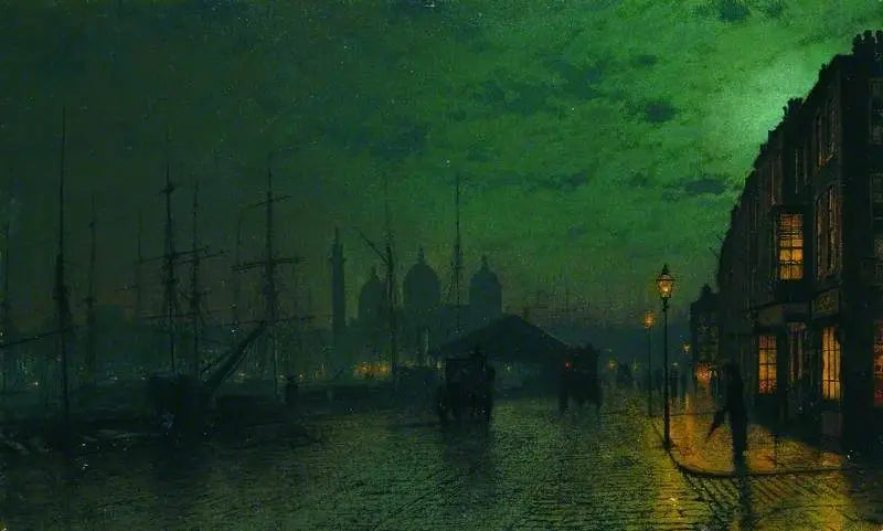 Princes Dock, Hull - John Atkinson Grimshaw image 1 reproduction réalisée par Alpha Reproduction