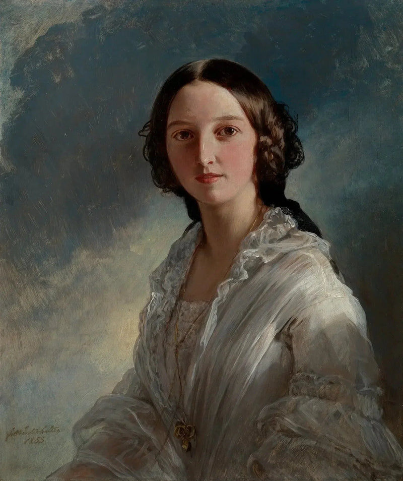 ホーエンローヘ＝ランゲンブルクのフェオドラ王女（1839-1872） - フランツ・ザヴェル・ウィンターハルター

Source:
Princesse Feodora de Hohenlohe-Langenbourg (1839-1872) - Franz Xaver Winterhalter