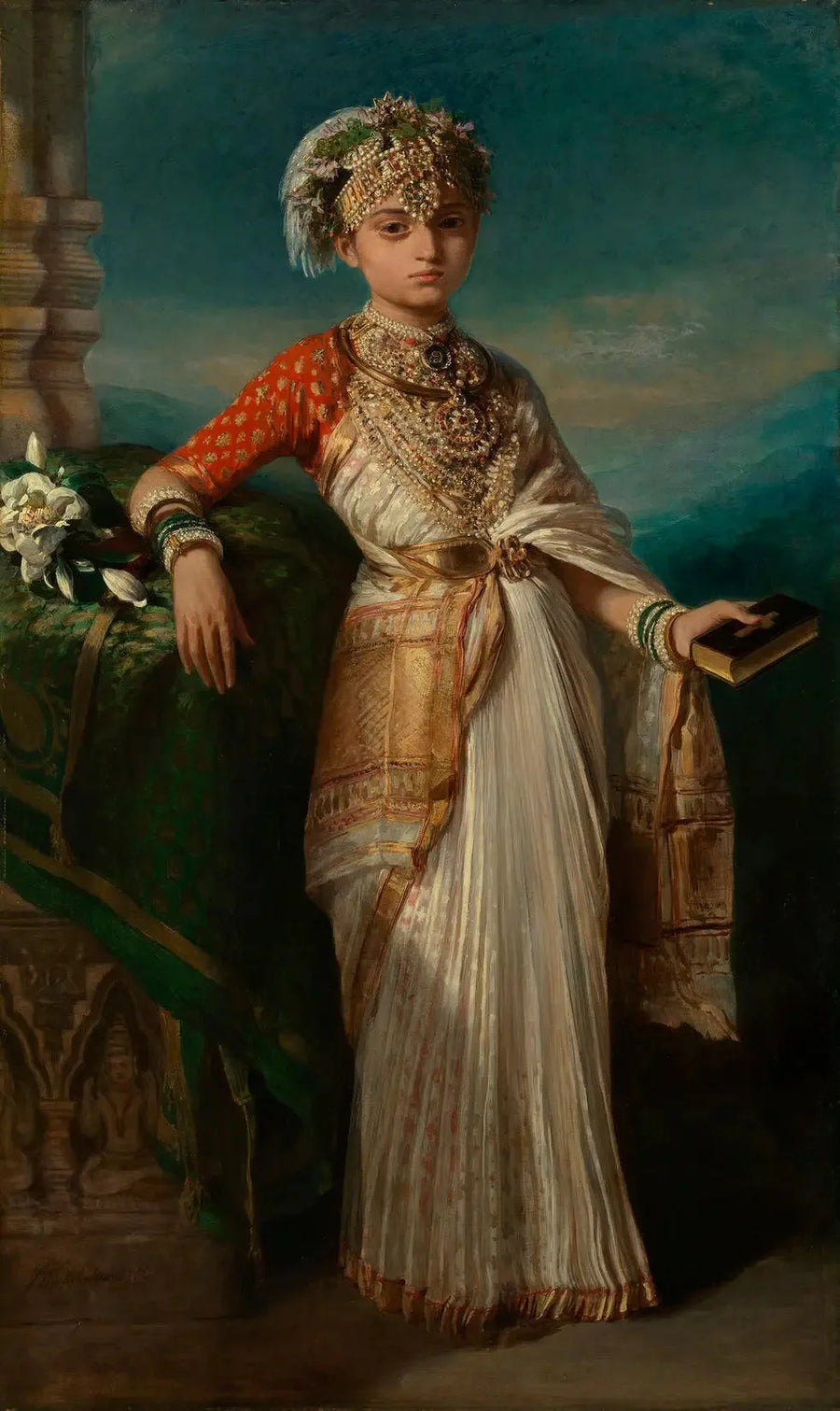 プリンセス・グラママ（1841-1864） - フランツ・ザヴェル・ウィンターハルター

Source:
Princesse Gouramma (1841-1864) - Franz Xaver Winterhalter