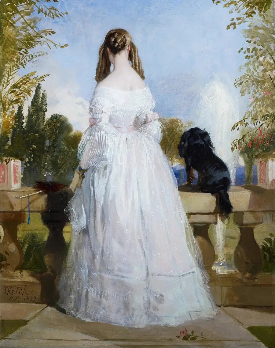 サクス＝コーブルク＝ゴータ公女ヴィクトワール（1822-1857） - エドウィン・ヘンリー・ランジー

Source:
Princesse Victoire de Saxe-Cobourg-Gotha (1822-1857) - Edwin Henry Landseer