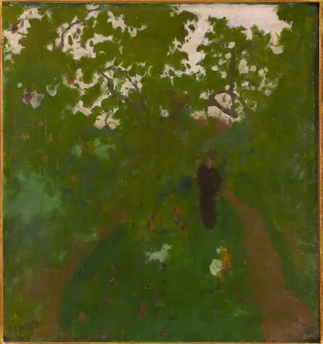 Promenade dans le jardin - Pierre Bonnard image 1 reproduction de peinture à l’huile