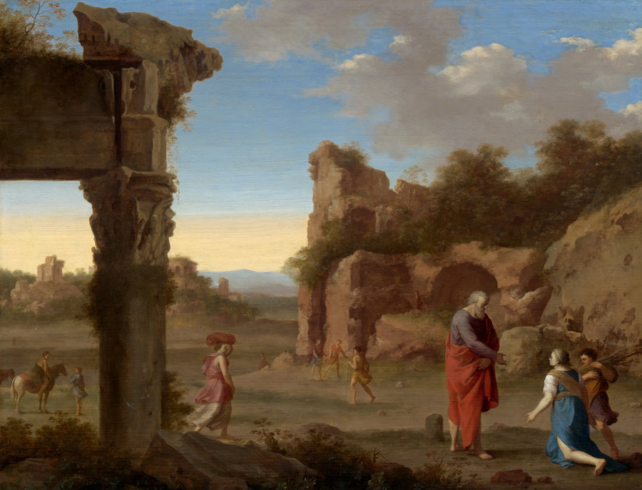 Le prophète Élie et la veuve de Sarepta - Cornelis van Poelenburch