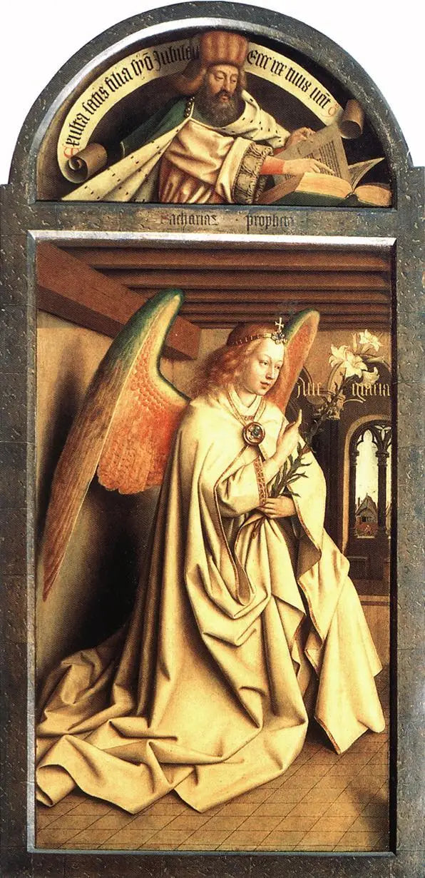 預言者ザカリーと受胎告知の天使 - ヤン・ヴァン・エイク

Source:
Prophète Zacharie ; Ange de l'Annonciation - Jan van Eyck