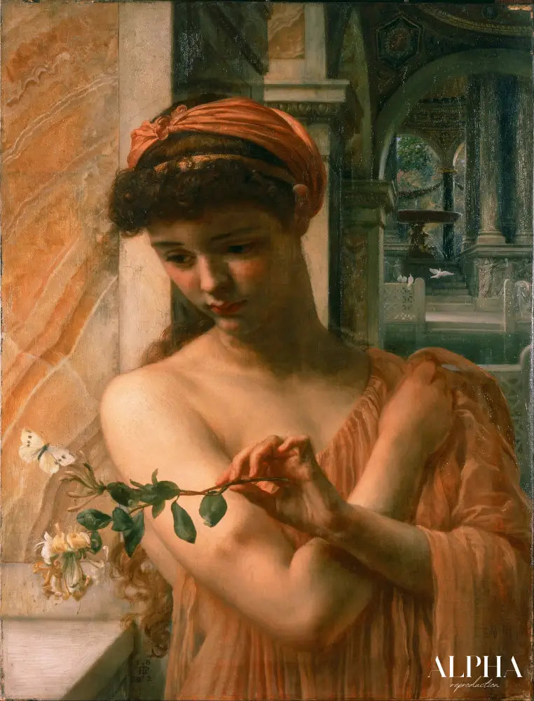 Psyché dans le temple de l'amour - Edward Poynter - Reproductions de tableaux et peintures haut de gamme