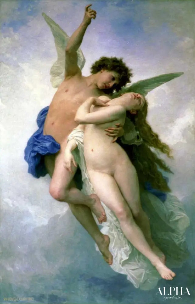 Psyche et L'Amour - William Bouguereau - Reproductions de tableaux et peintures haut de gamme